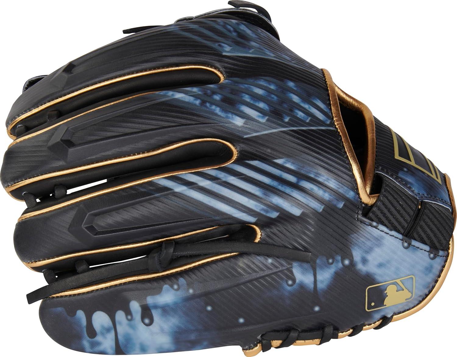 imageRawlings REV1X Baseball Glove Sizes 115quot 1275quot Multiple StylesBlack Gold 2Piece Solid Web