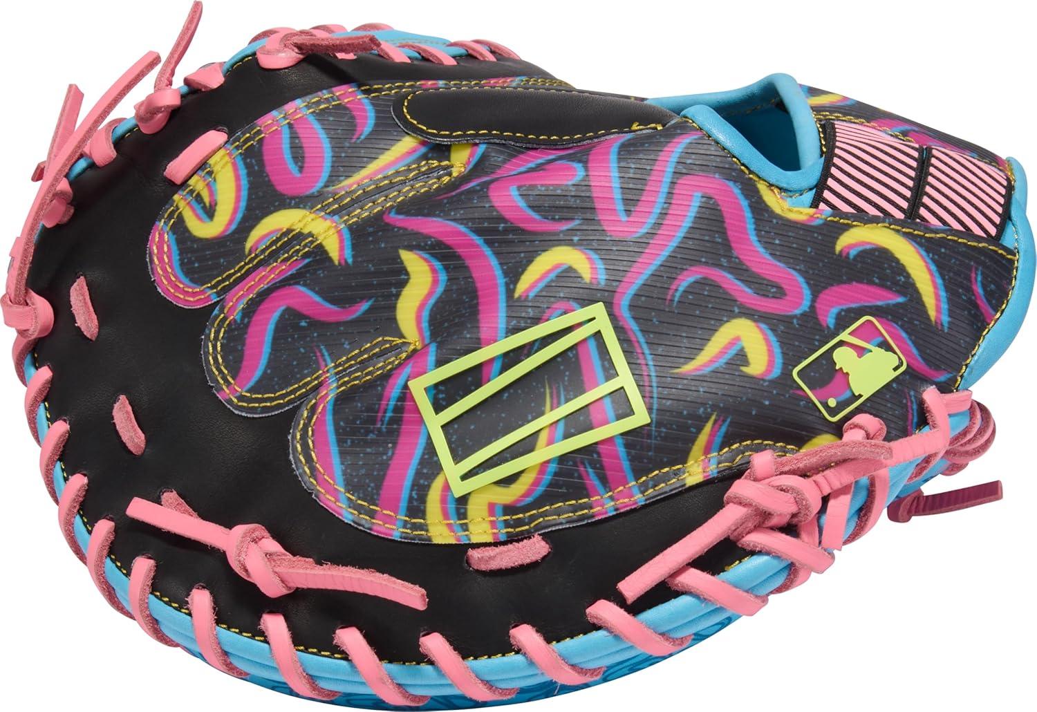 imageRawlings REV1X Baseball Glove Sizes 115quot 1275quot Multiple StylesColumbia Blue Black 1Piece Solid Web