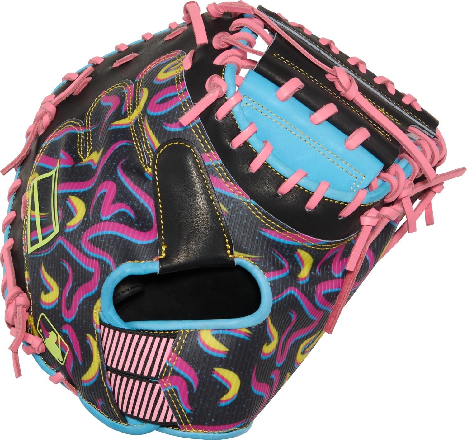 imageRawlings REV1X Baseball Glove Sizes 115quot 1275quot Multiple StylesColumbia Blue Black 1Piece Solid Web