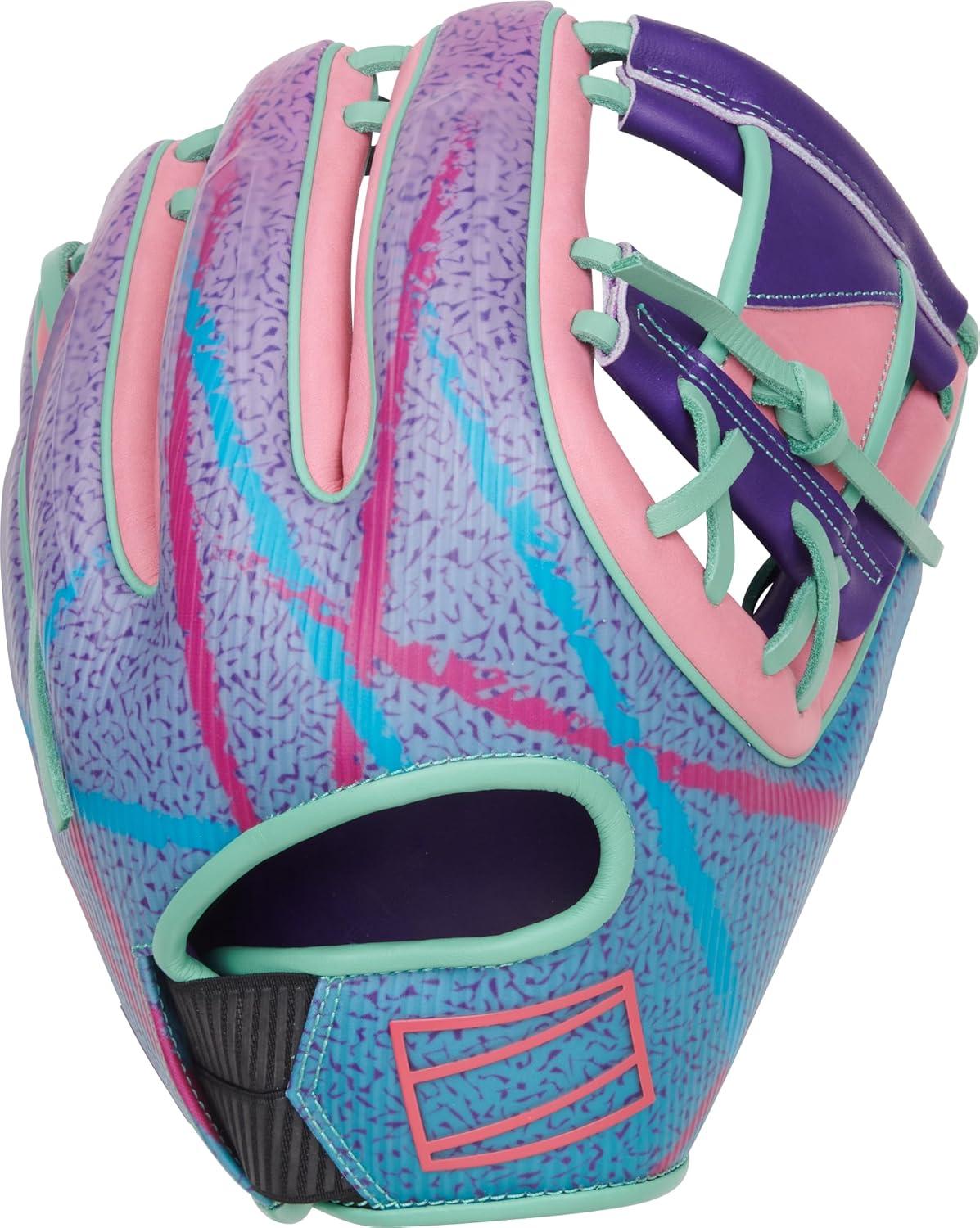imageRawlings REV1X Baseball Glove Sizes 115quot 1275quot Multiple StylesPurple Mint Pink REV1X I Web