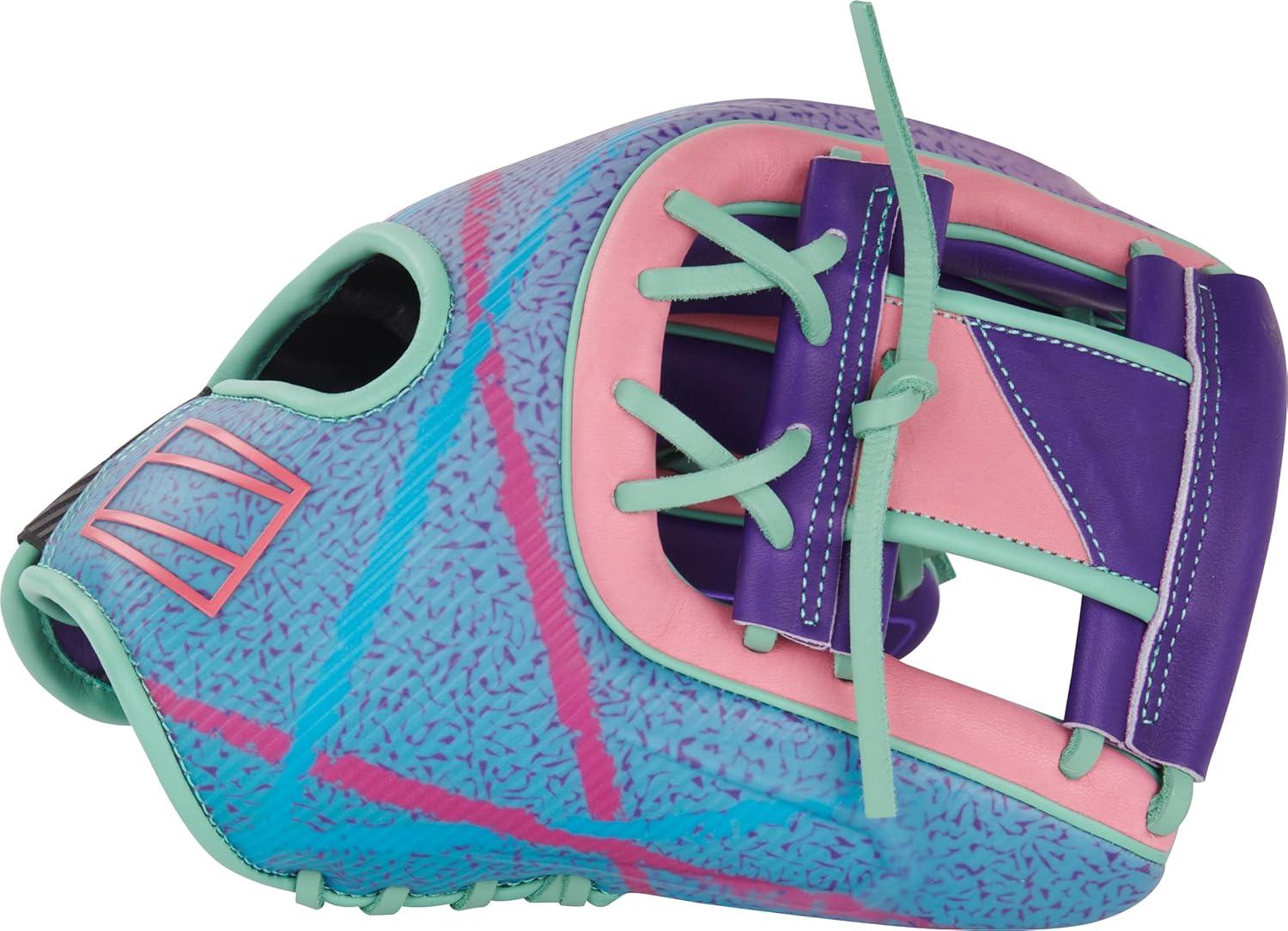 imageRawlings REV1X Baseball Glove Sizes 115quot 1275quot Multiple StylesPurple Mint Pink REV1X I Web