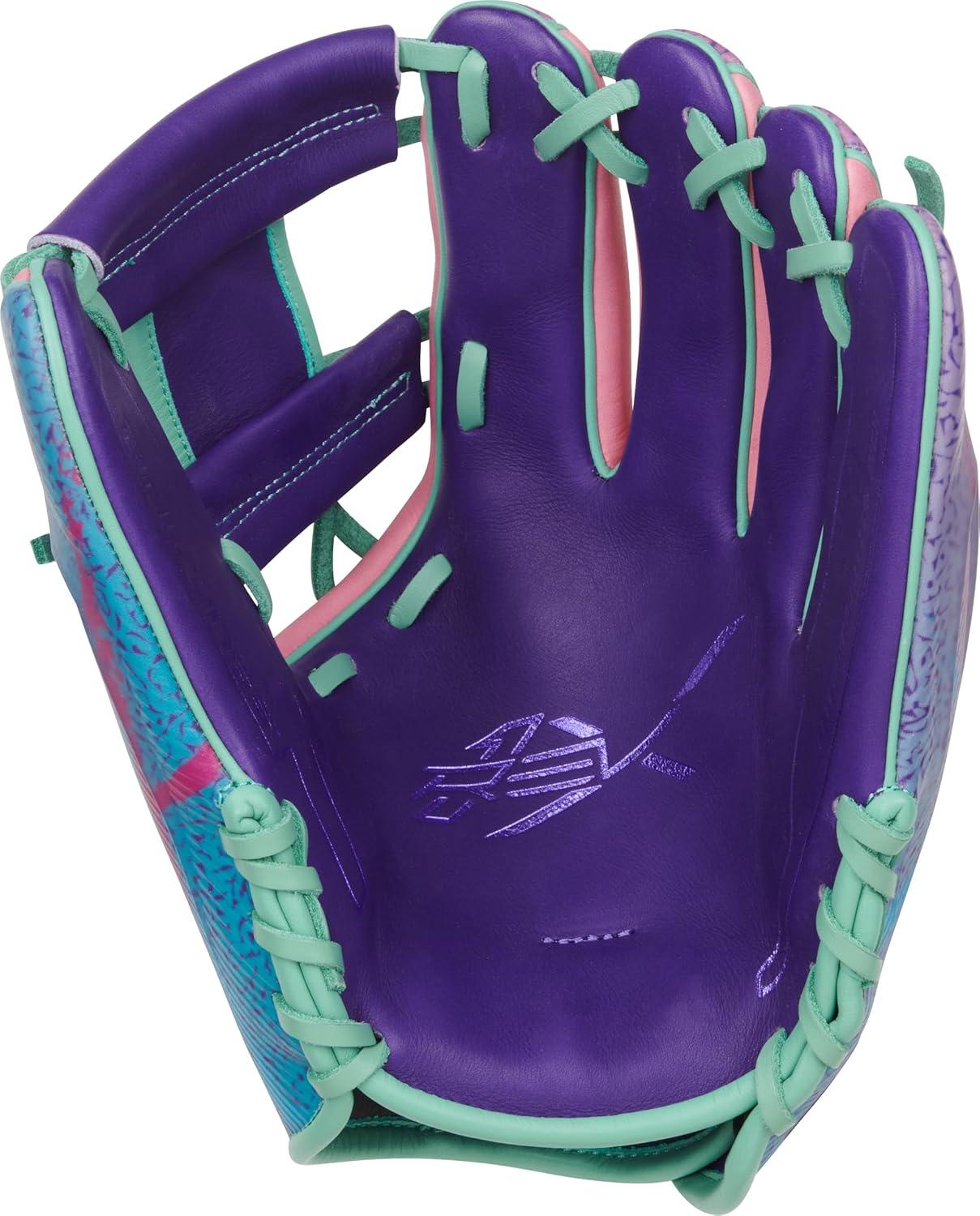 imageRawlings REV1X Baseball Glove Sizes 115quot 1275quot Multiple StylesPurple Mint Pink REV1X I Web