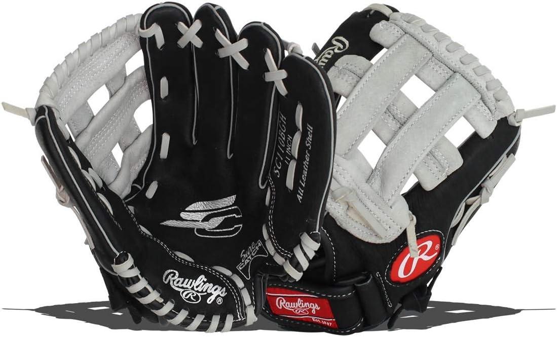 imageRawlings Sure Catch TBall ampamp Youth Baseball Glove Sizes 95quot 115quot Multiple StylesBlack Grey