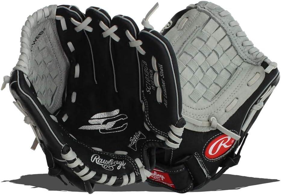 imageRawlings Sure Catch TBall ampamp Youth Baseball Glove Sizes 95quot 115quot Multiple StylesBlackGrey