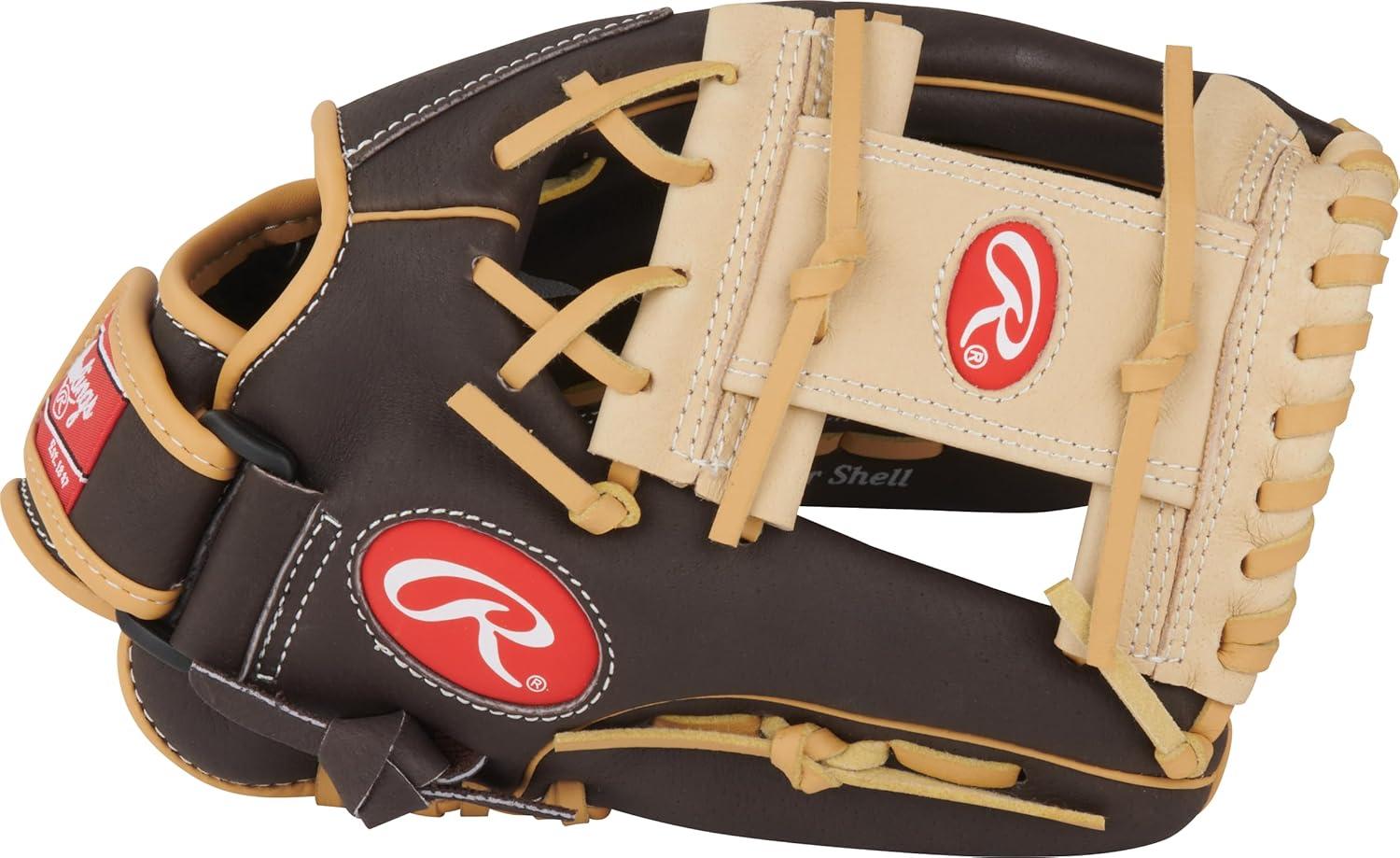 imageRawlings Sure Catch TBall ampamp Youth Baseball Glove Sizes 95quot 115quot Multiple StylesMocah Camel