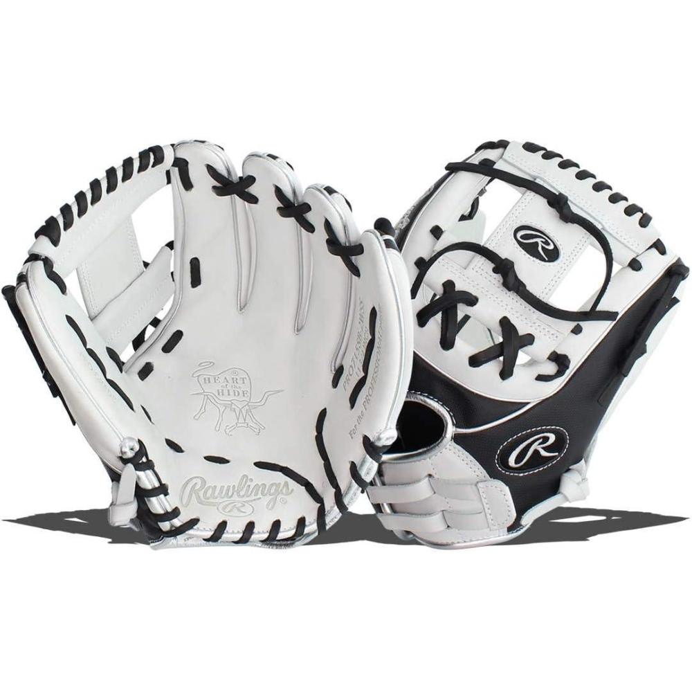 imageRawlings  Heart of The Hide Fastpitch Softball Glove  Sizes 1175quot  1275quot  Multiple StylesWhite  Black  Platinum  Pro I Web