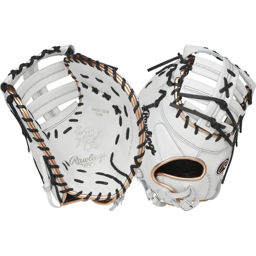 imageRawlings  Heart of The Hide Fastpitch Softball Glove  Sizes 1175quot  1275quot  Multiple StylesWhite  Rose Gold  Modified Single Post Web