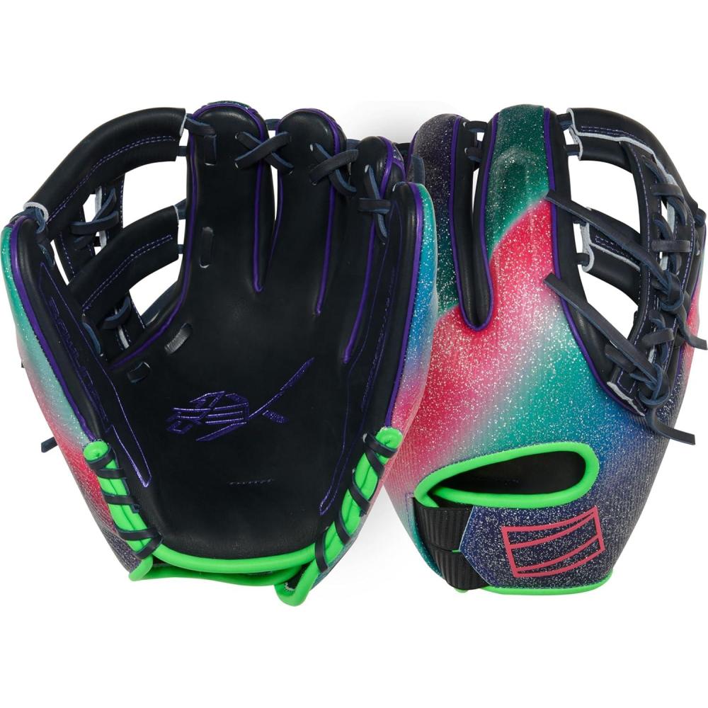 imageRawlings  REV1X Baseball Glove  Sizes 115quot  1275quot  Multiple StylesNavy  Purple  Optic  Split Single Post Web