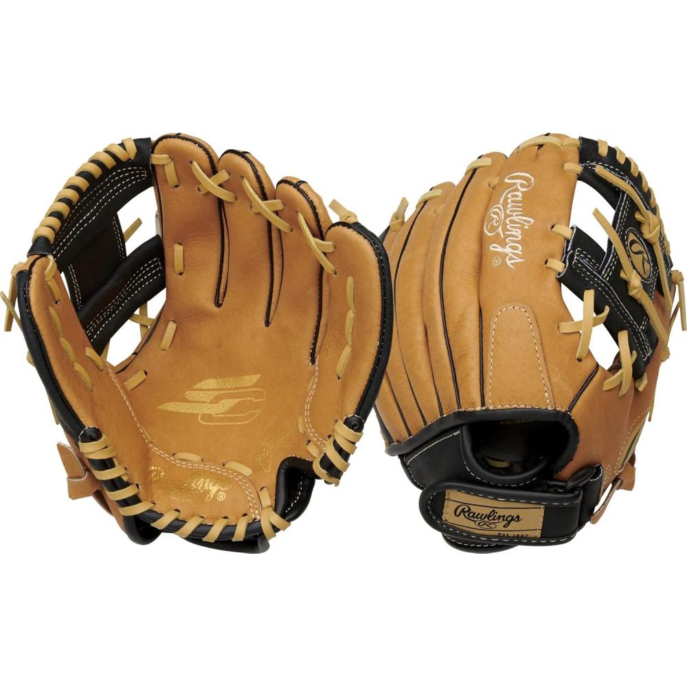 imageRawlings  Sure Catch TBall ampamp Youth Baseball Glove  Sizes 95quot  115quot  Multiple StylesTan  Black
