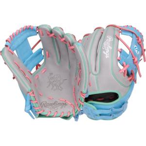 Rawlings | Heart of The Hide Fastpitch Softball Glove | Sizes 11.75″ – 12.75″ | Multiple Styles(Columbia Blue / Grey | Pro I Web)