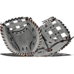 Rawlings | Heart of The Hide Fastpitch Softball Glove | Sizes 11.75″ – 12.75″ | Multiple Styles(Grey / Rose Gold | Modified Pro H Web)
