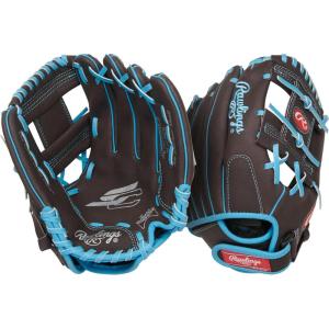 Rawlings | Sure Catch T-Ball & Youth Baseball Glove | Sizes 9.5″ – 11.5″ | Multiple Styles(Mocah / Electric Blue)