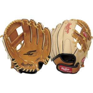 Rawlings | Sure Catch T-Ball & Youth Baseball Glove | Sizes 9.5″ – 11.5″ | Multiple Styles(Tan / Camel)
