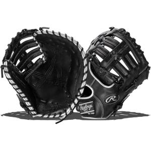 Rawlings Encore Baseball Glove | Sizes 11.5″ – 12.25″ | Multiple Styles(Black – H Web – RHT)