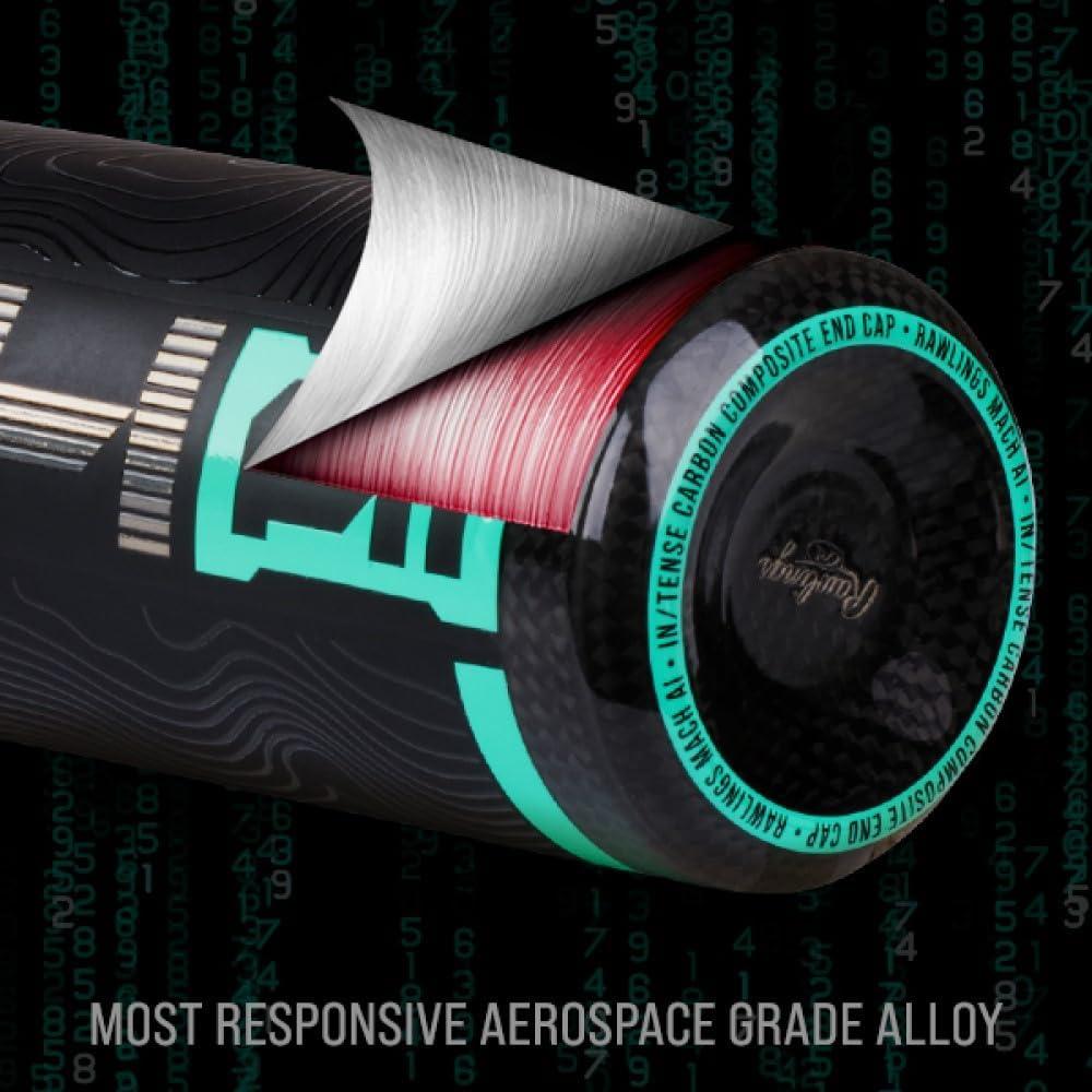 imageRawlings 2025 MACH AI Baseball Bat BBCOR 3 Drop 2 58quot Barrel 1 Pc Hybrid34 inch