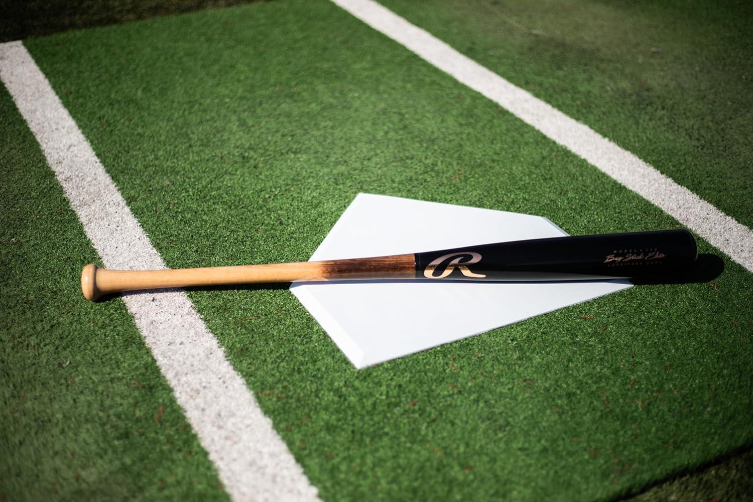 imageRawlings Big Stick Elite Wood Baseball Bat MapleBirchComposite OptionsBlack Natural I13 Birch