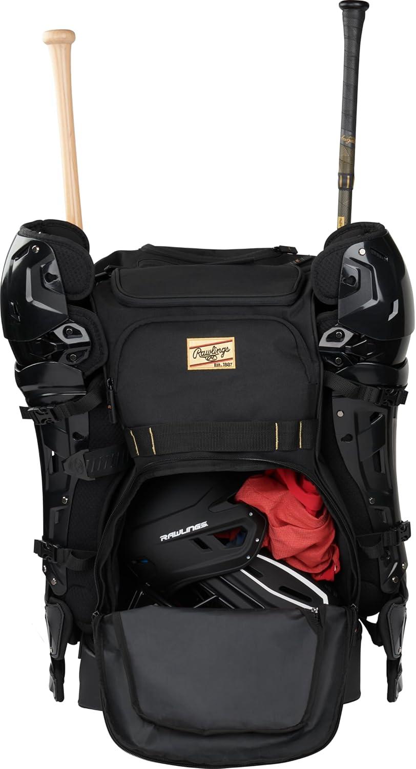 imageRawlings GOLD COLLECTION Wheeled Equipment Bag BaseballSoftball Multiple StylesGraphite