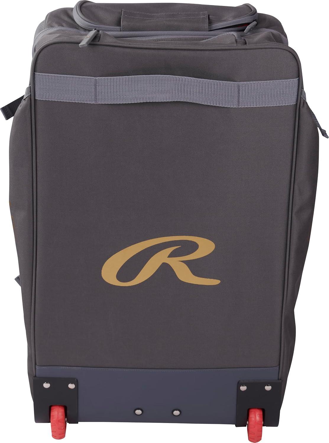 imageRawlings GOLD COLLECTION Wheeled Equipment Bag BaseballSoftball Multiple StylesGraphite