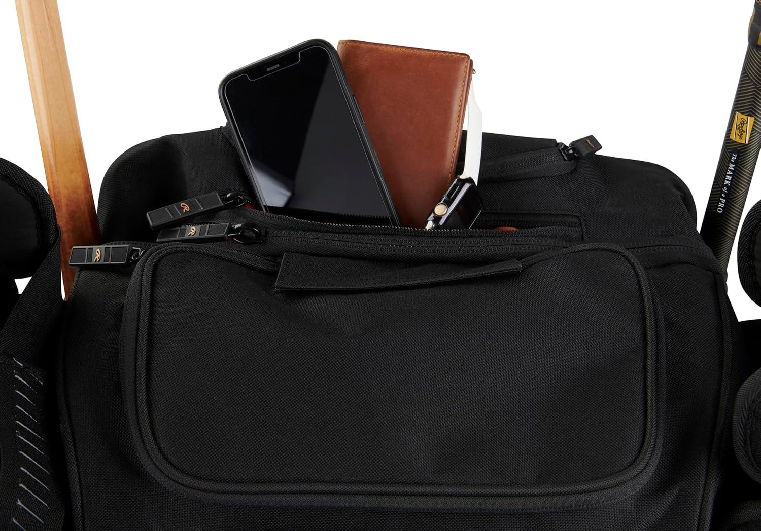 imageRawlings GOLD COLLECTION Wheeled Equipment Bag BaseballSoftball Multiple StylesGraphite