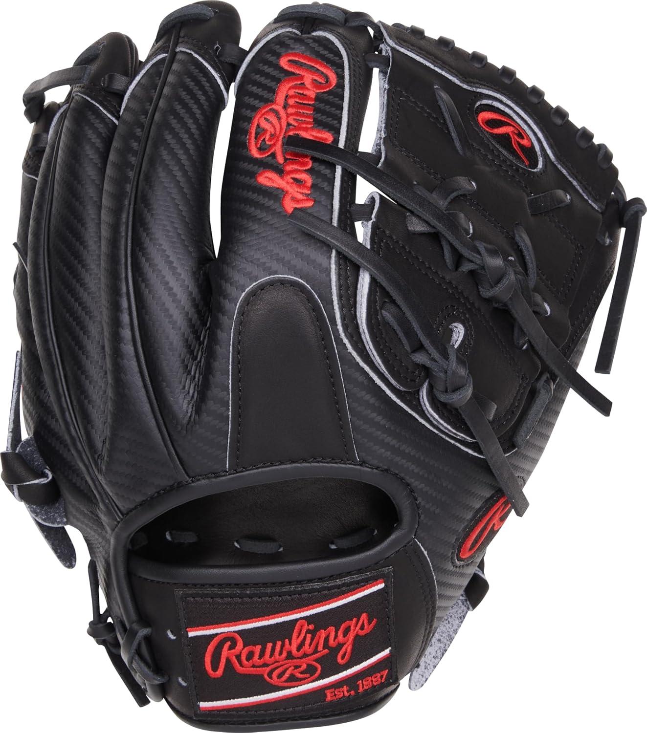 imageRawlings Heart of The Hide Baseball Glove Lightweight HYPERSHELL ampamp SPEEDSHELL Models Multiple StylesHypershell 2Piece Solid Web Black Red