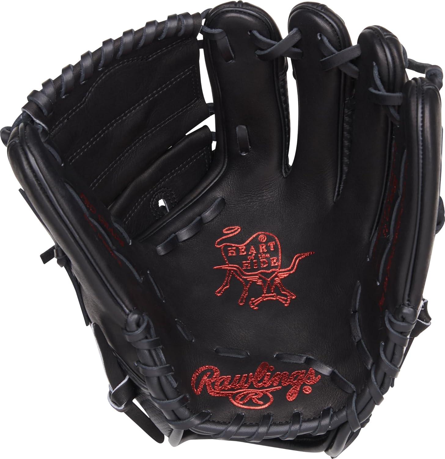 imageRawlings Heart of The Hide Baseball Glove Lightweight HYPERSHELL ampamp SPEEDSHELL Models Multiple StylesHypershell 2Piece Solid Web Black Red