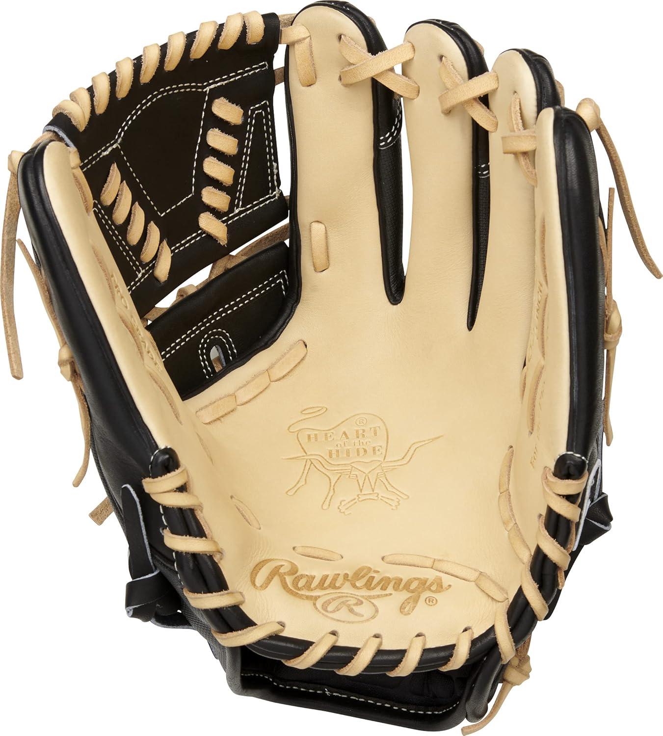 imageRawlings Heart of The Hide Baseball Glove Lightweight HYPERSHELL ampamp SPEEDSHELL Models Multiple StylesSpeedshell 2Piece Solid Web Black Camel