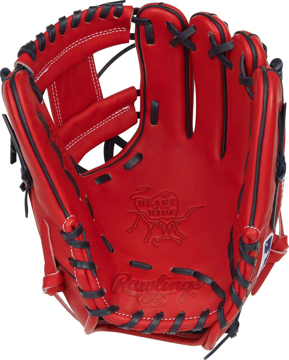 imageRawlings Heart of The Hide MLB Team Logo Baseball Glove All MLB Team Options AvailableLos Angeles Angels 115 Pro IWeb
