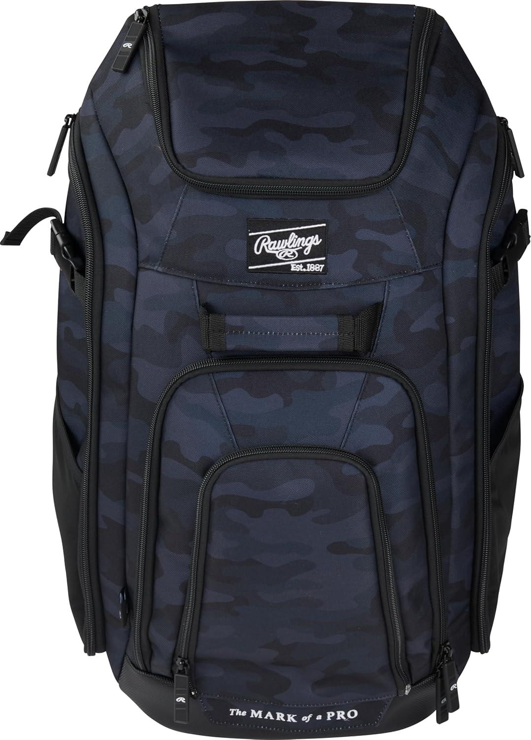 imageRawlings LEGION 20 Players Backpack BaseballSoftball Multiple StylesBLACK CAMO