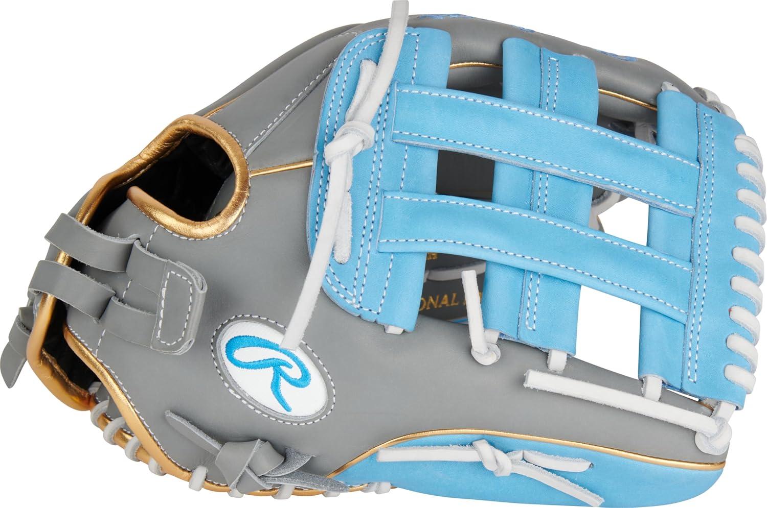 imageRawlings  Liberty Advanced Color Series Fastpitch Softball Glove  Sizes 1175quot  13quot  Multiple StylesGrey  Columbia Blue  Gold  Pro H Web