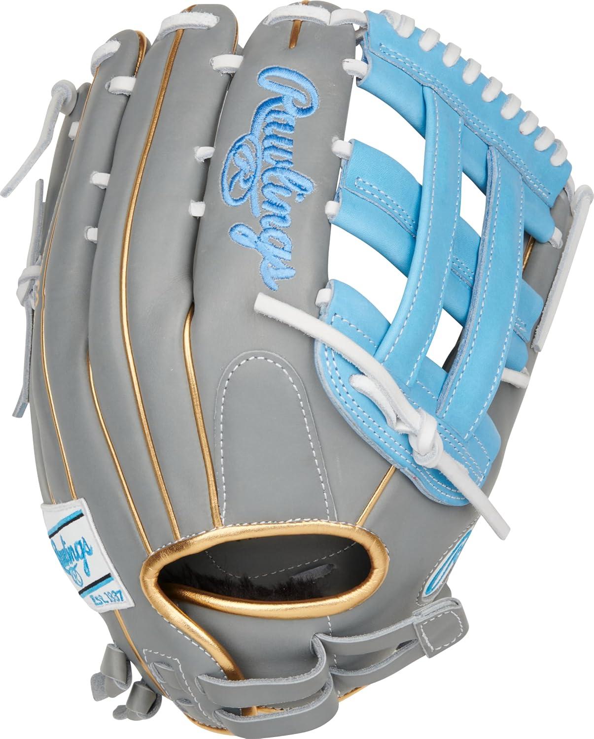 imageRawlings  Liberty Advanced Color Series Fastpitch Softball Glove  Sizes 1175quot  13quot  Multiple StylesGrey  Columbia Blue  Gold  Pro H Web