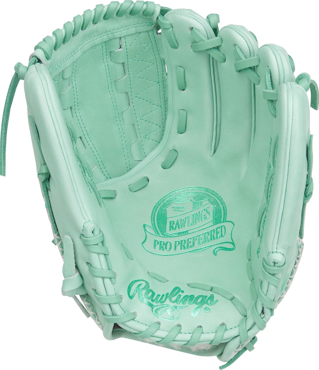 imageRawlings PRO Preferred Baseball Glove Sizes 115quot 1275quot Multiple StylesMint Vertical Hinge Web