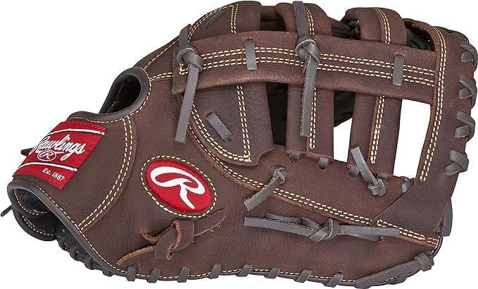 imageRawlings Player Preferred Adult Ball Glove BaseballSlowpitch Softball Multiple StylesSingle Post Double Bar Web Brown