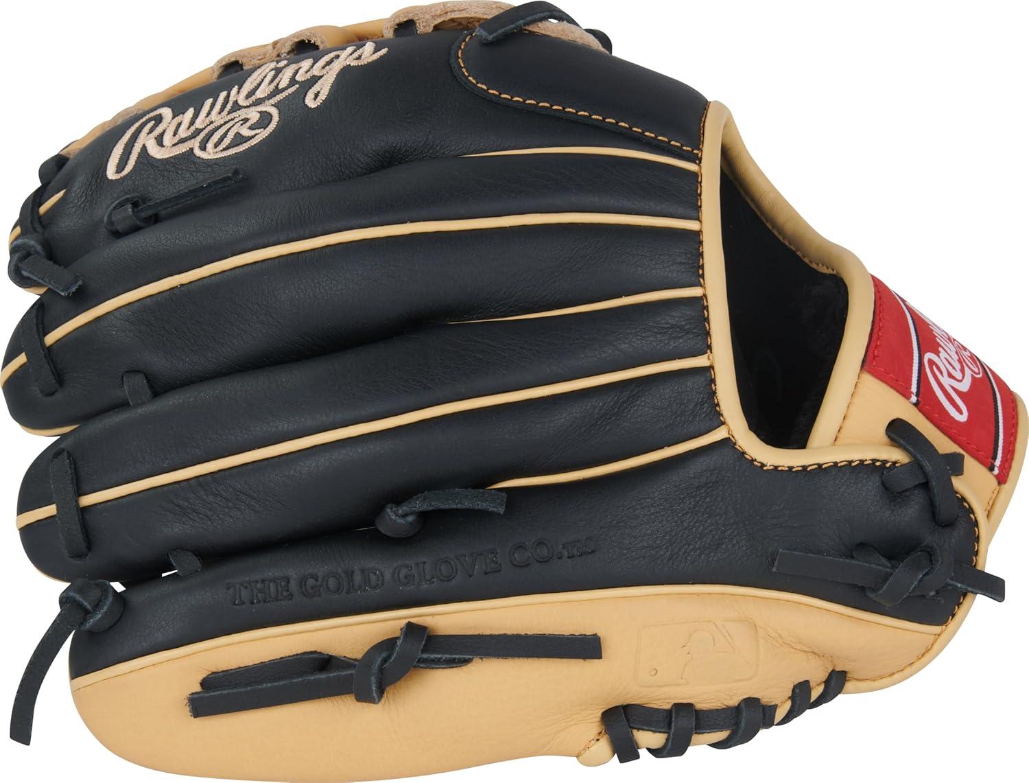 imageRawlings Select PRO LITE Youth Baseball Glove Pro Player Models Sizes 105quot 1225quot Multiple StylesFernando Tatis Jr Pro H Web Black Camel
