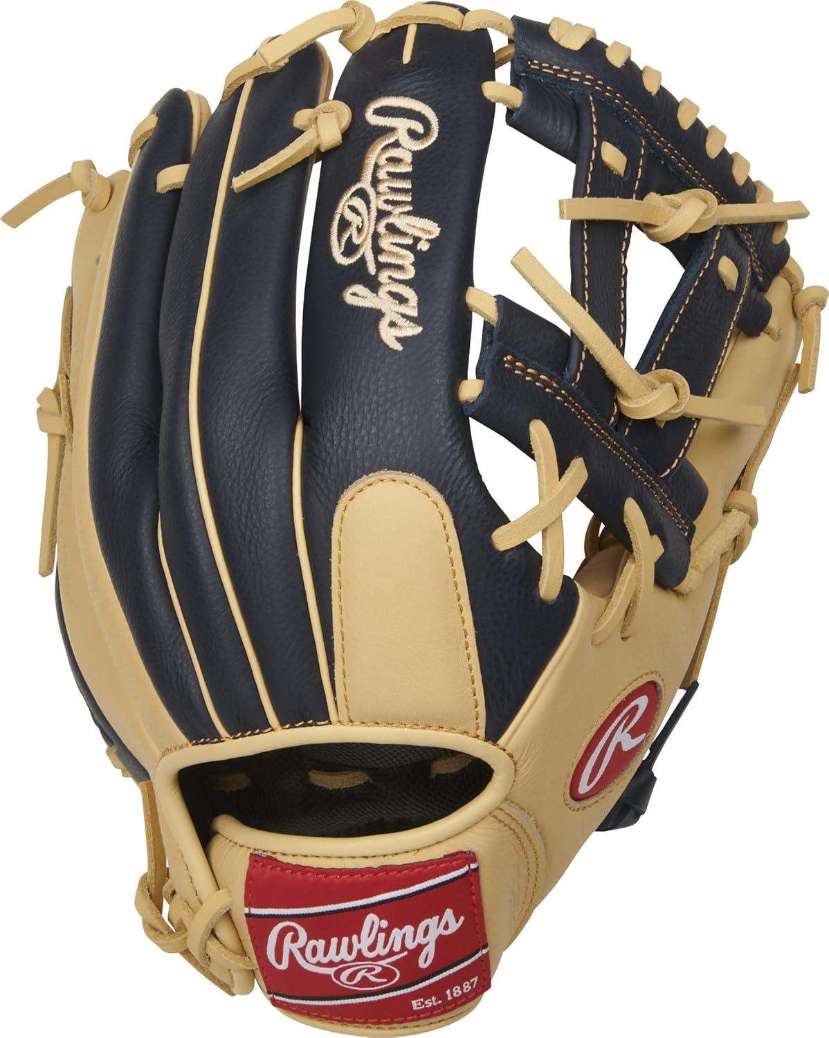 imageRawlings Select PRO LITE Youth Baseball Glove Pro Player Models Sizes 105quot 1225quot Multiple StylesManny Machado Navy Camel