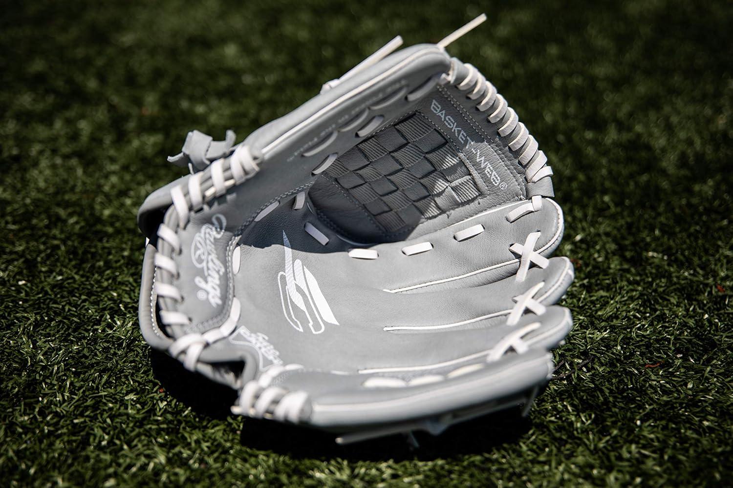 imageRawlings Sure Catch Series Youth Softball Glove Sizes 10quot 125quot Multiple StylesGreyMint