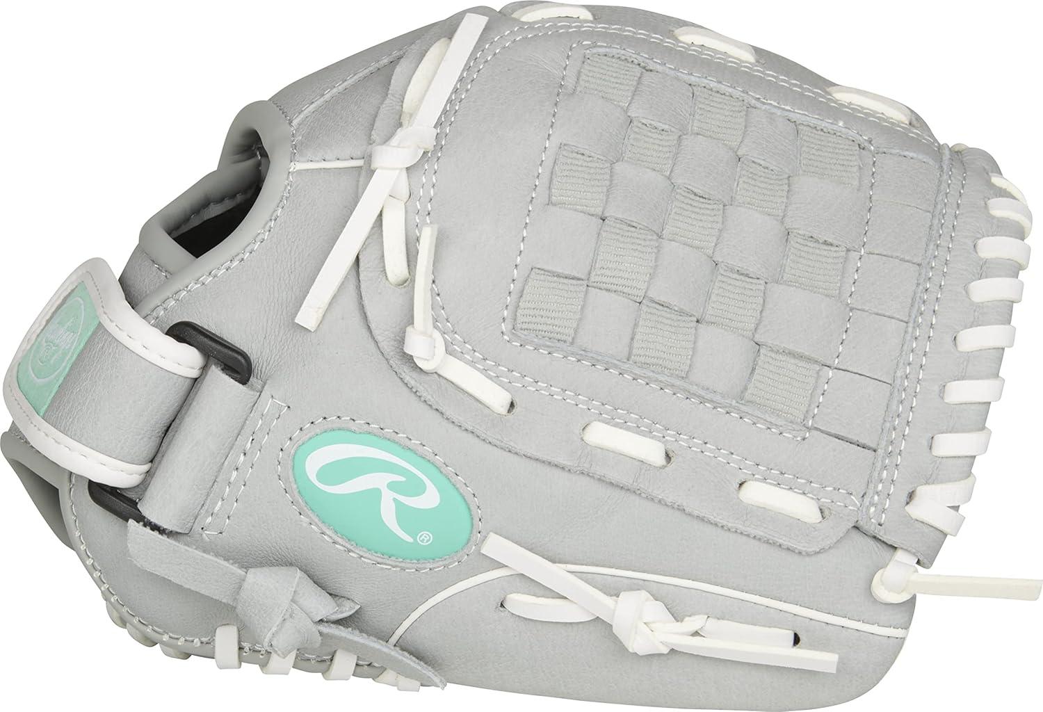 imageRawlings Sure Catch Series Youth Softball Glove Sizes 10quot 125quot Multiple StylesGreyMint