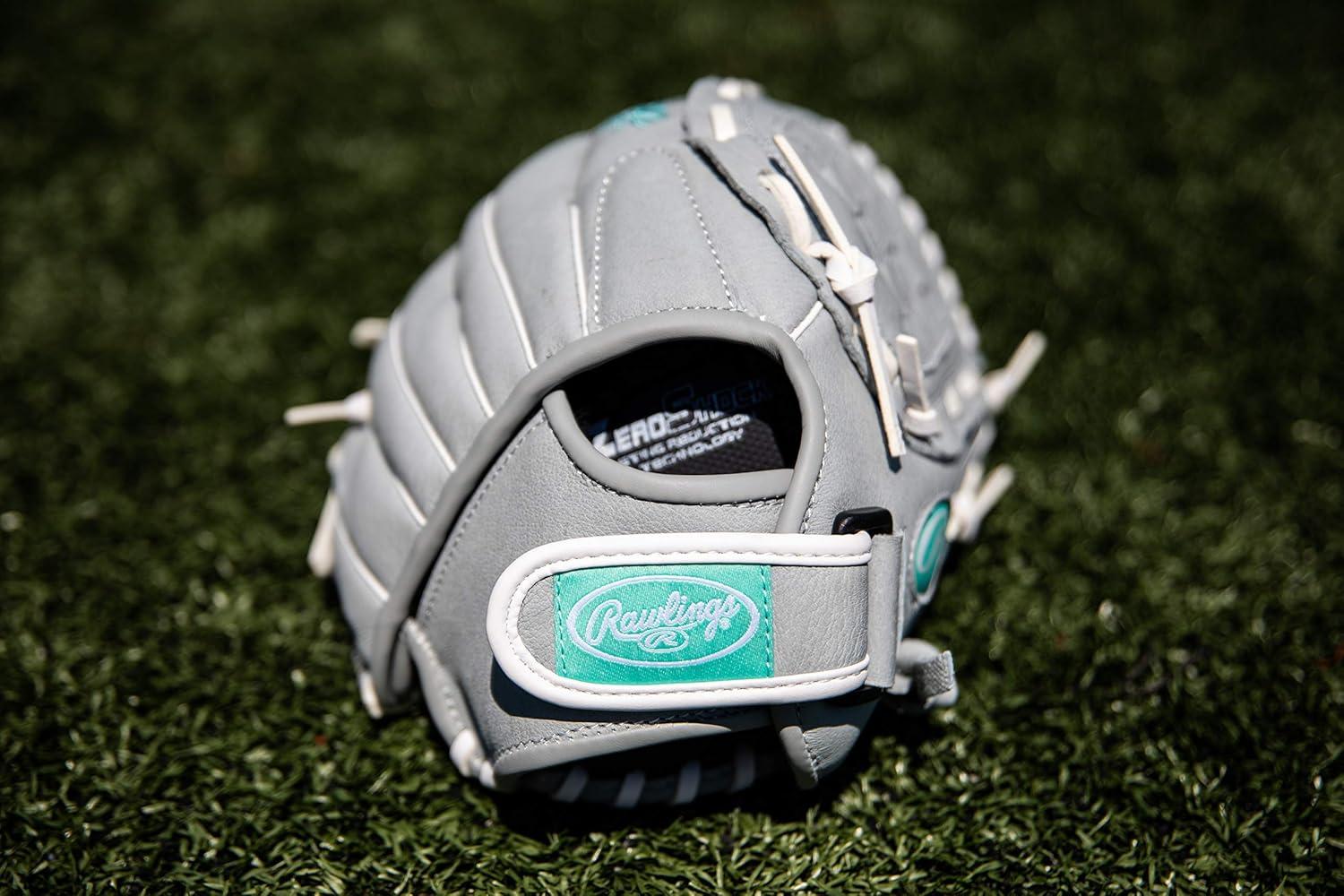 imageRawlings Sure Catch Series Youth Softball Glove Sizes 10quot 125quot Multiple StylesGreyMint