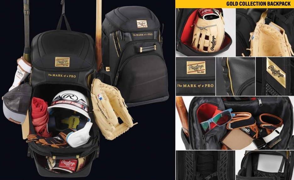 imageRawlings Gold Collection Backpack Equipment Bag BaseballSoftball Multiple StylesMilitary Green Camo