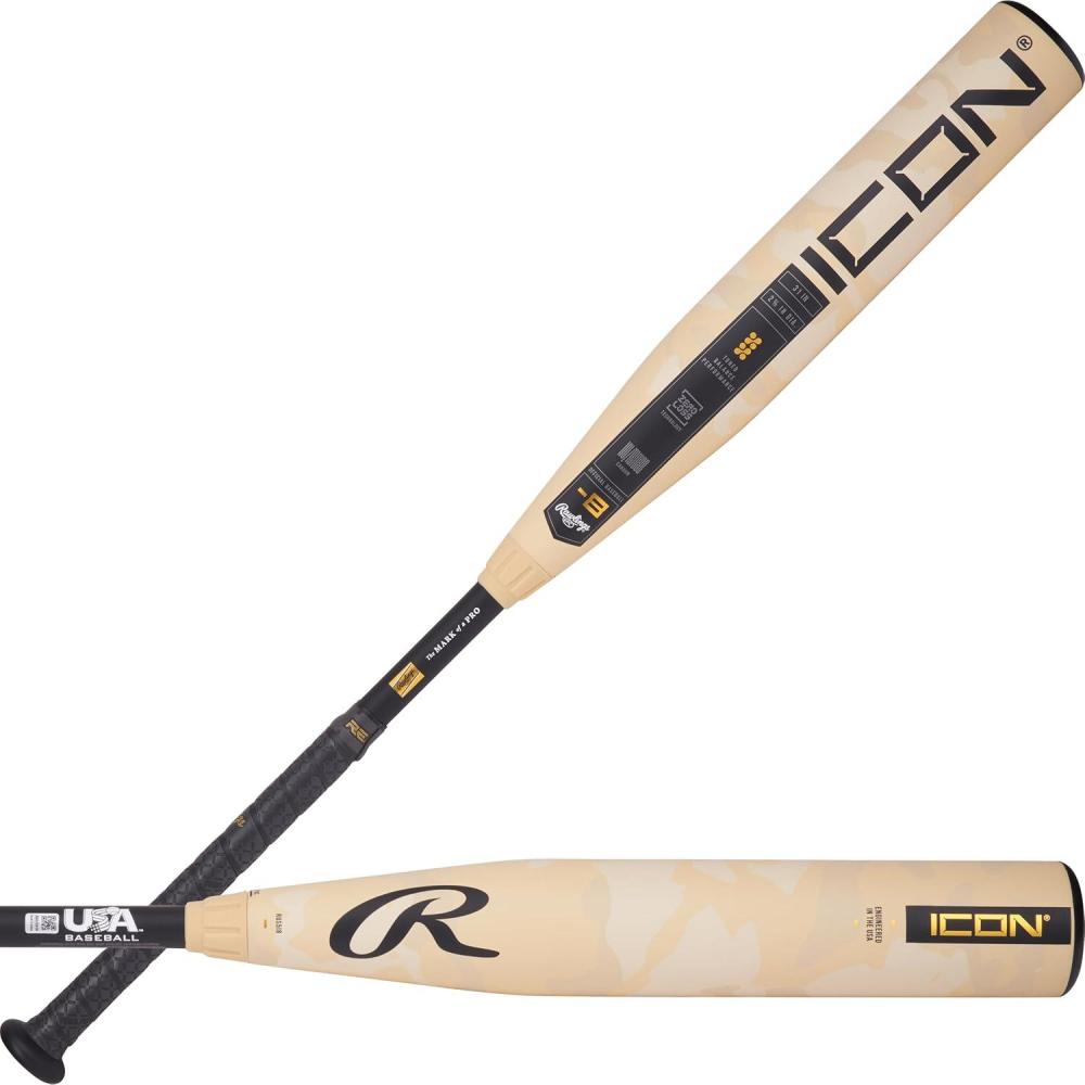 imageRawlings  2025  ICON Baseball Bat  USA  12  10  8 Drop  2 58 Barrel  2 Pc Composite8