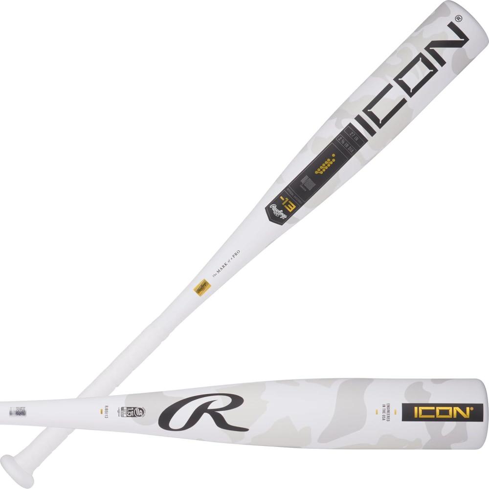 imageRawlings  2025  ICON Baseball Bat  USSSA  CoachMachine Pitch  13 Drop  2 58quot Barrel  1 Pc Composite