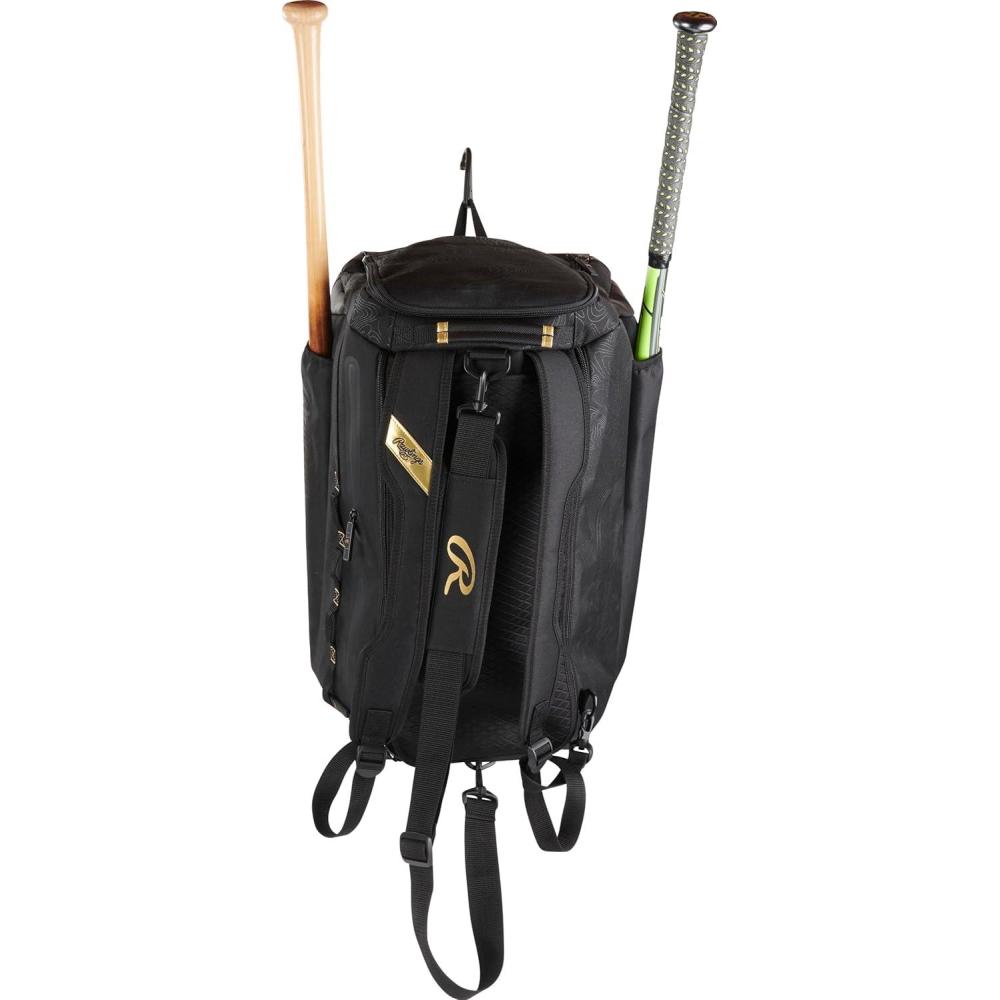 imageRawlings  GOLD COLLECTION DUFFEL Equipment Bag  BaseballSoftball  Standard  XL SizesBlack