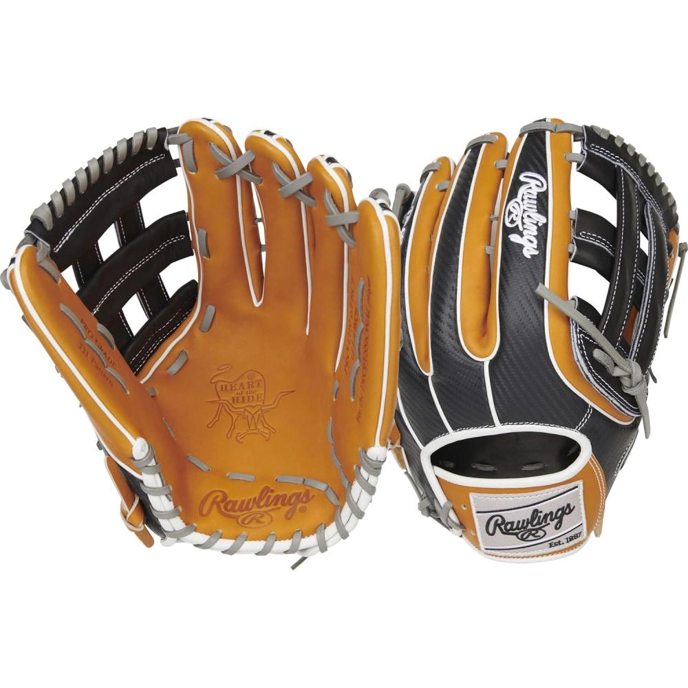 imageRawlings  Heart of The Hide Baseball Glove  Lightweight HYPERSHELL ampamp SPEEDSHELL Models  Multiple StylesHypershell  Pro H Web  Tan  Black