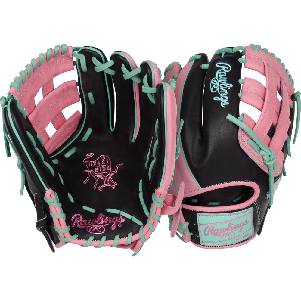 imageRawlings  Heart of The Hide Baseball Glove  Limited Edition ColorSync Series  Multiple StylesBlackPinkMint  Pro HWeb