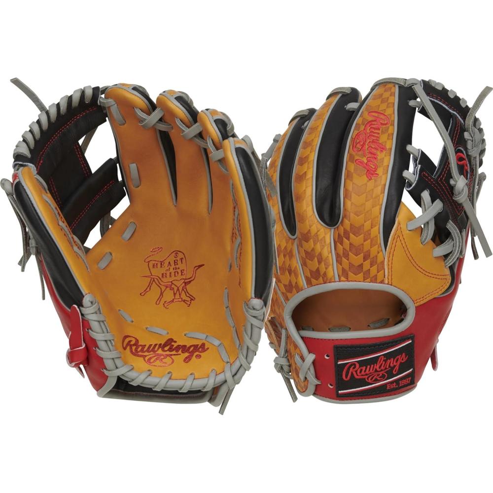 imageRawlings  Heart of The Hide Baseball Glove  Limited Edition ColorSync Series  Multiple StylesBrownBlackRed  Pro IWeb