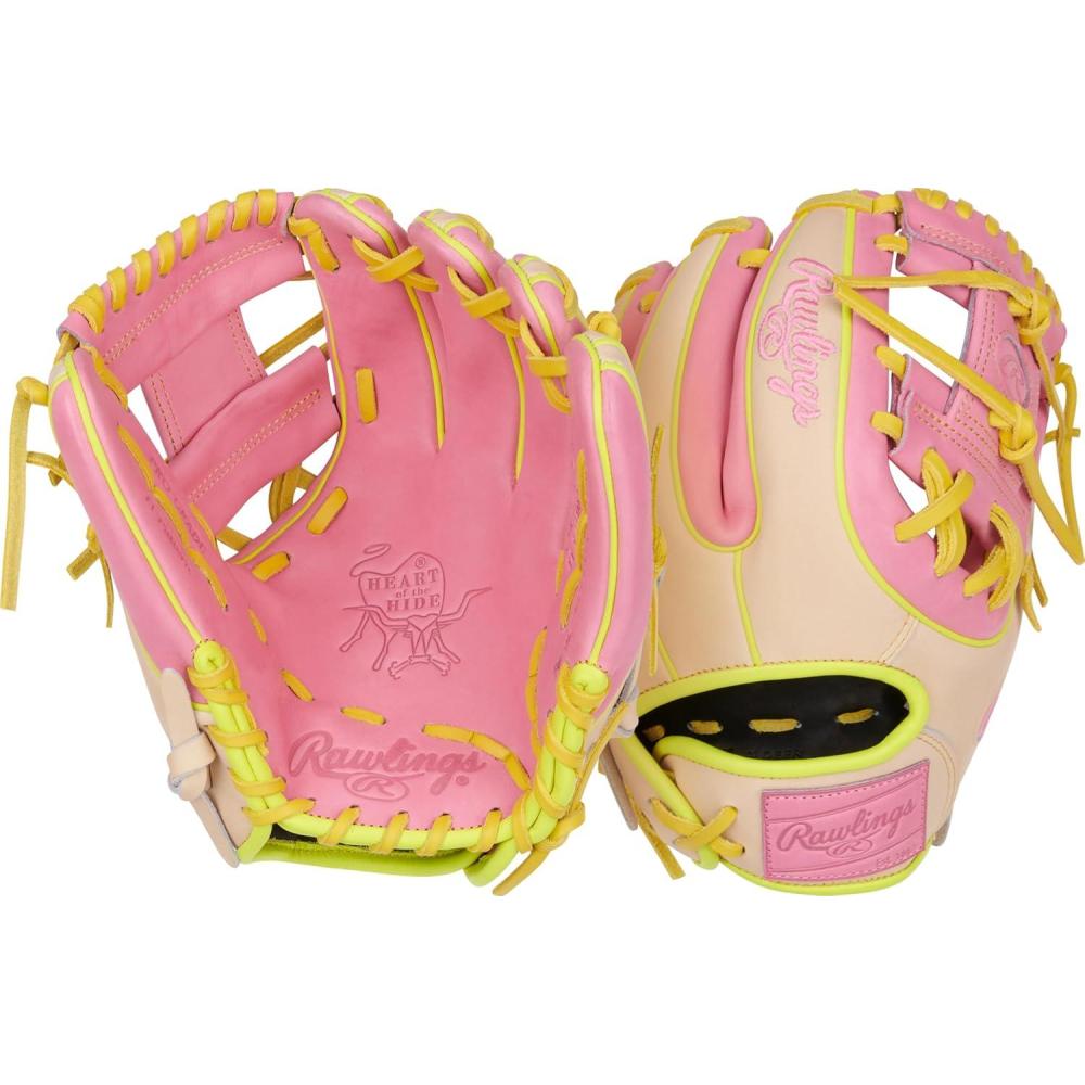 imageRawlings  Heart of The Hide Baseball Glove  Limited Edition ColorSync Series  Multiple StylesPinkCamel  Pro IWeb
