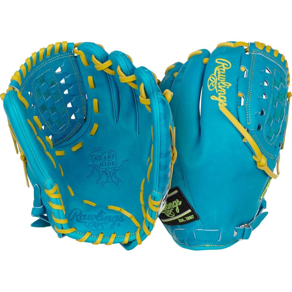 imageRawlings  Heart of The Hide Baseball Glove  Limited Edition ColorSync Series  Multiple StylesTealYellow