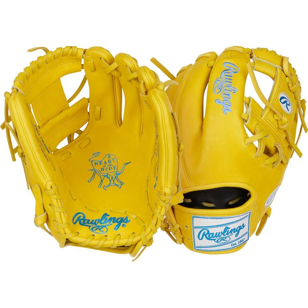 imageRawlings  Heart of The Hide Baseball Glove  Limited Edition ColorSync Series  Multiple StylesYellow  Pro IWeb