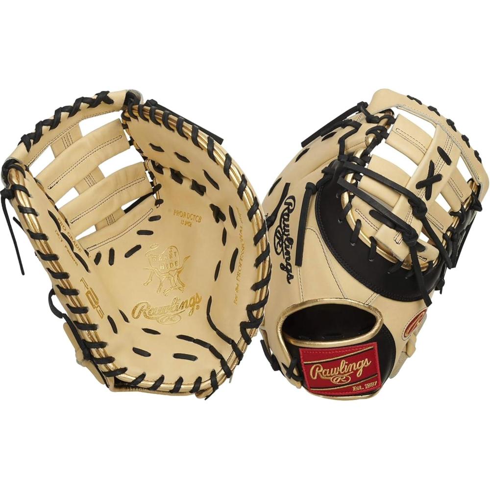 imageRawlings  Heart of The Hide Baseball Glove  R2G Models  Advanced Breakin  Sizes 115quot  1275quot  Multiple StylesBlack  Camel  SinglePost DoubleBar Web