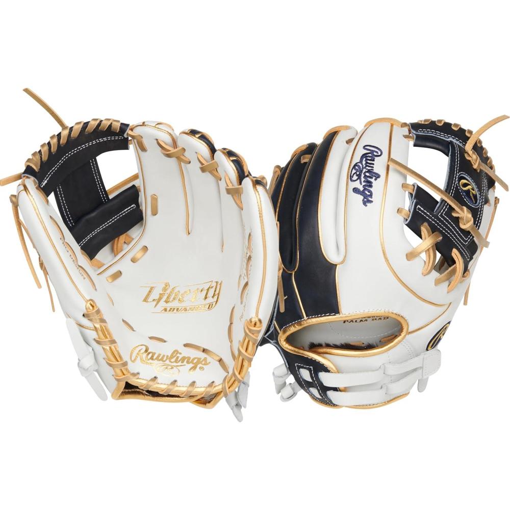 imageRawlings  Liberty Advanced Color Series Fastpitch Softball Glove  Sizes 1175quot  13quot  Multiple StylesWhite  Navy  Gold  Pro I Web