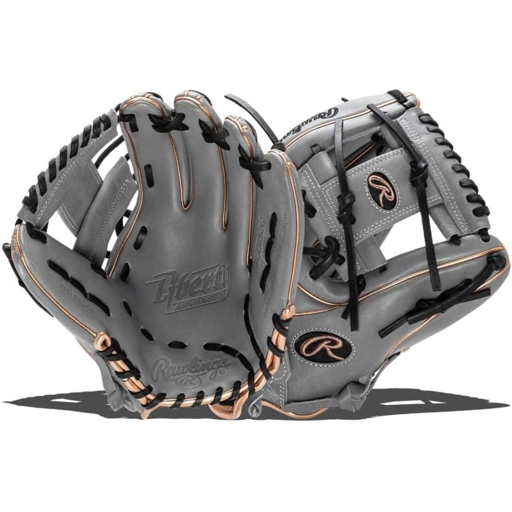 imageRawlings  Liberty Advanced Fastpitch Softball Glove  Sizes 1175quot  1325quot  Multiple StylesGray  Black  Gold  Pro I Web